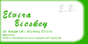 elvira bicskey business card